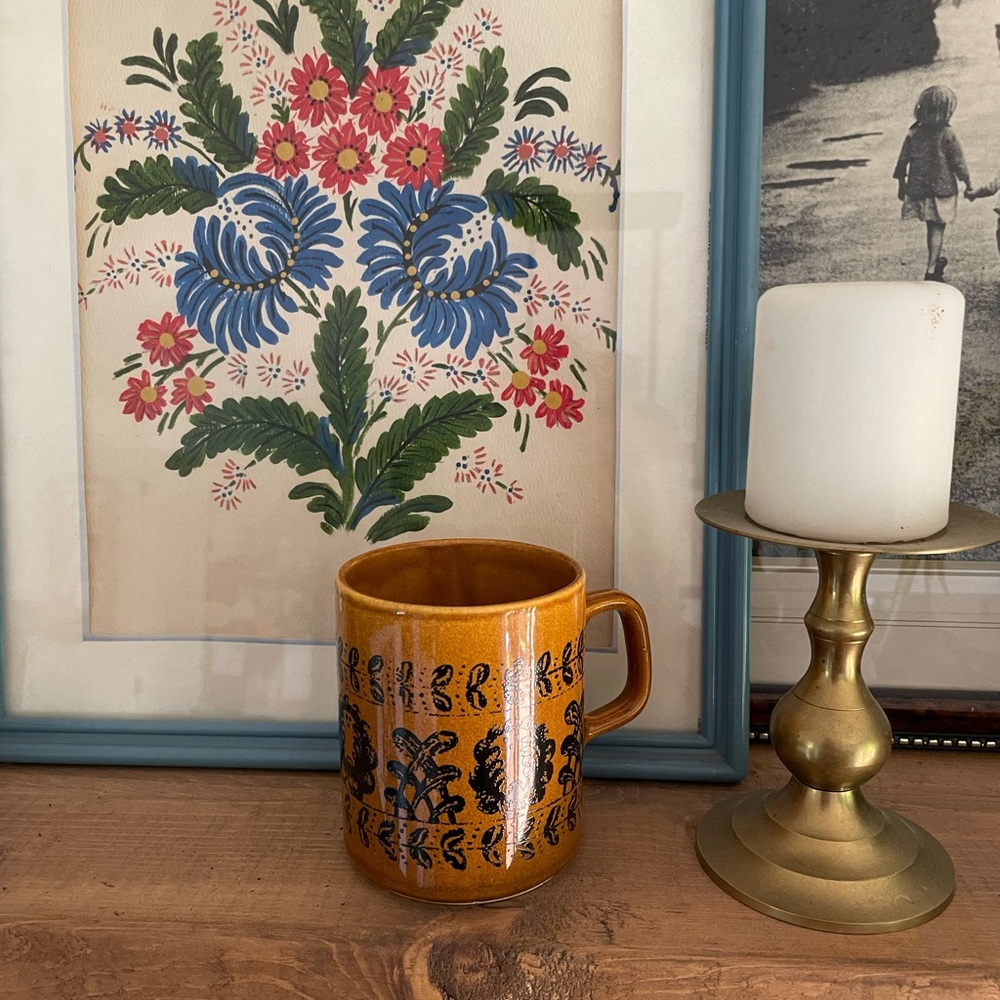 Vintage Romanian print mug - Picture 1 of 5
